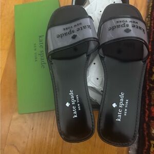 Kate Spade Black Slide Sandals